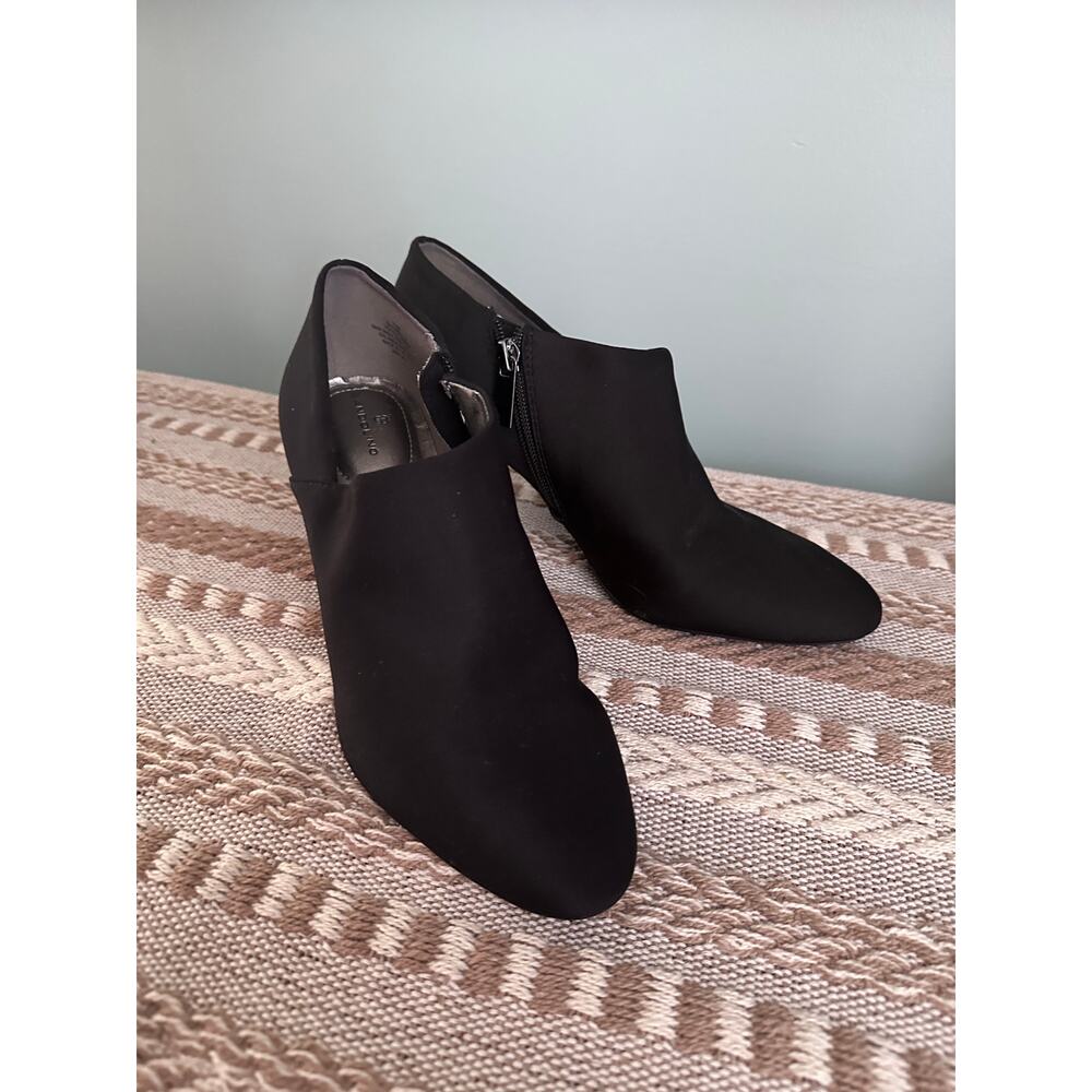 Bandolino Black Comfort Ankle Bootie Heels Shooties 7.5